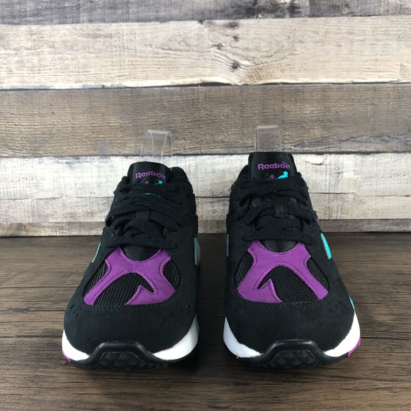 Reebok Aztrek Hexalite Sneakers Black Purple Teal Women's Size 7 - Picture 4 of 9